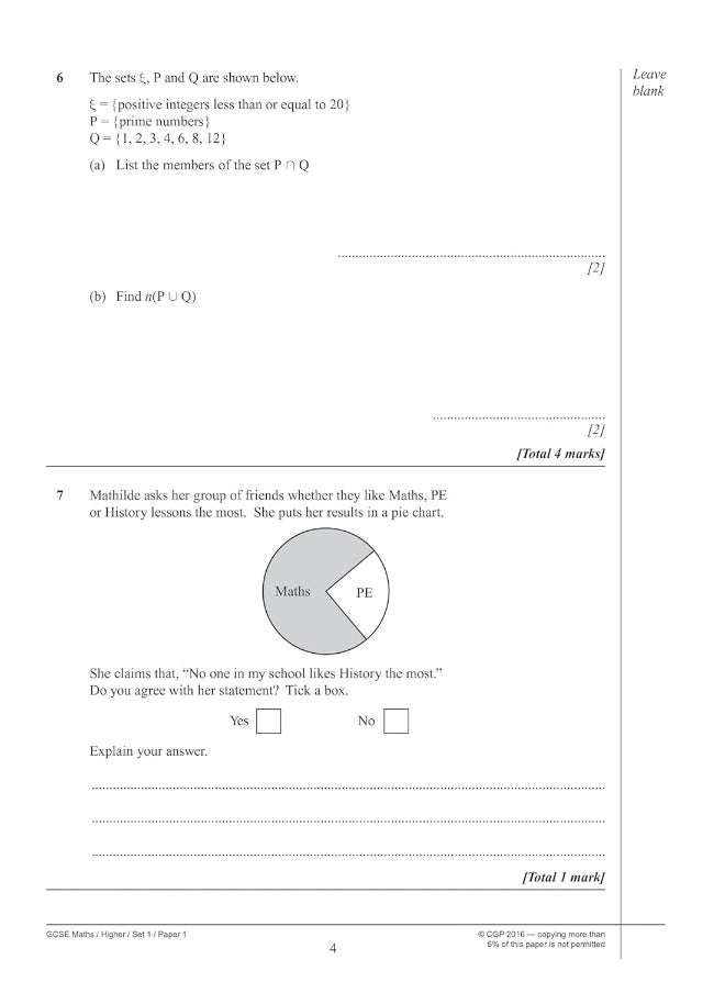 null - GCSE Maths AQA Practice Papers: Higher - for the Grade 9-1 Course - Image 1