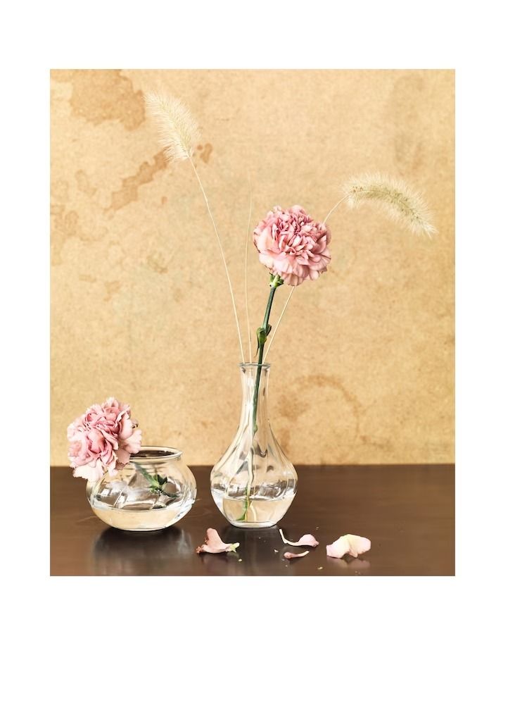 Vase Clear Glass 17 cm - Image 4