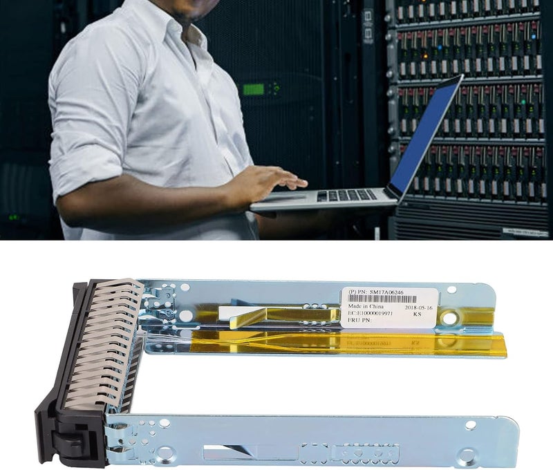كلاراكو حامل محرك الأقراص الصلبة، صينية محرك الأقراص الصلبة SASHard لجهاز Lenovo SR650 SR550 SR570 HR630X HR650S، 2.5 بوصة، مصنوع من معدن ABS مستقر، يحمي أمان البيانات - Image 2