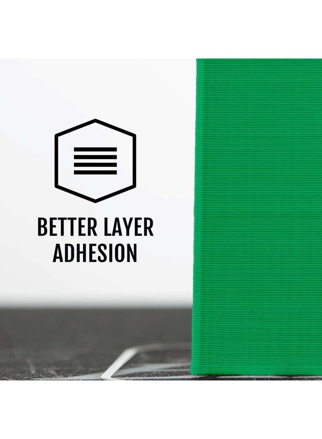 HATCHBOX PLA 3D Printer Filament, Dimensional Accuracy +/- 0.03 mm, 1 kg Spool, 1.75 mm, Green - Image 4