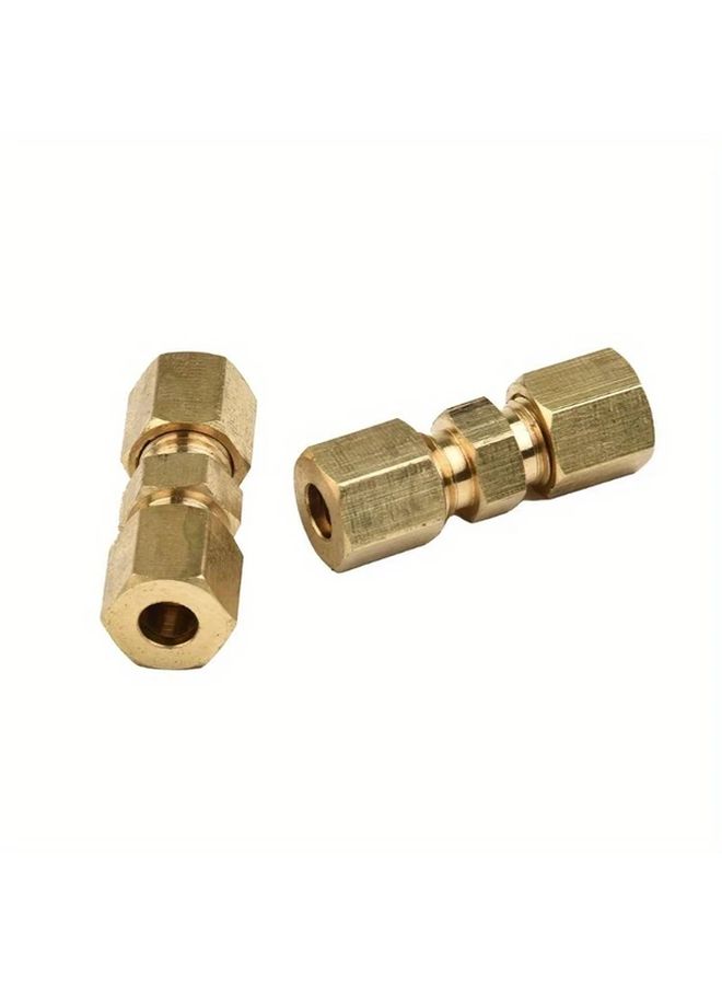 10 Pcs 3/16 Inch 4.76mm Brass Brake Line Connectors No Flare Fittings Easy Install For Quick Repairs - Image 4