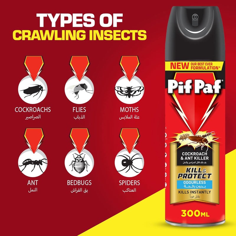Pif Paf Cockroach & Ant Killer Spray - 300 ml - Image 4