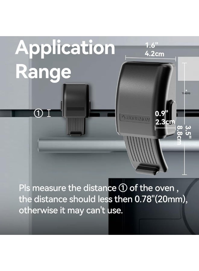 EUDEMON 1 Pack Updated Oven Front Lock,Childproof Oven Door Lock, Easy to Install & Use Durable and Heat-Resistant Material no Tools Need or Drill(Black) - Image 5