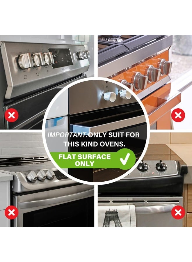 EUDEMON 1 Pack Updated Oven Front Lock,Childproof Oven Door Lock, Easy to Install & Use Durable and Heat-Resistant Material no Tools Need or Drill(Black) - Image 3