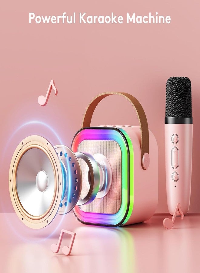 AAOVEFOX Best Mini Portable Karoke Speaker with Bluetooth and Wireless Microphone, Dynamic Lights Develope Your Singing Skill Use Home Party for Kids,Adults Best Birthday Gift - Image 5
