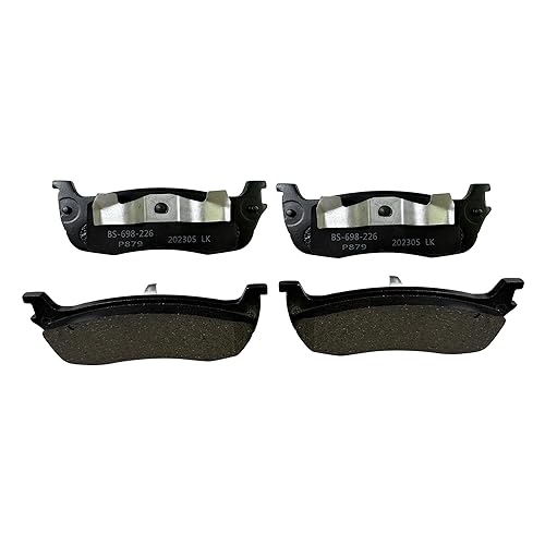 IBESTWOLF 4PCS Rear Ceramic Brake Pads Replacement for 1997-2002 Ford Expedition 1999-2003 F-150 1997-1999 F-250 for 2003-2011 Lincoln Town Car 1998-2002 Navigator 2002 Blackwood - Image 2