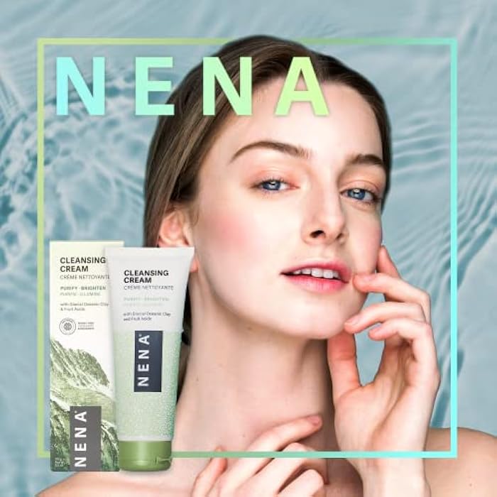 NENA Skincare Cleansing Cream - Face Wash - Gluten Free Facial Cleanser - Hydrating Mineral-Powered Formula for Soft, Radiant Skin - 3.5 oz - Image 3