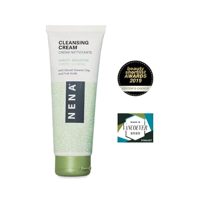 NENA Skincare Cleansing Cream - Face Wash - Gluten Free Facial Cleanser - Hydrating Mineral-Powered Formula for Soft, Radiant Skin - 3.5 oz - Image 2
