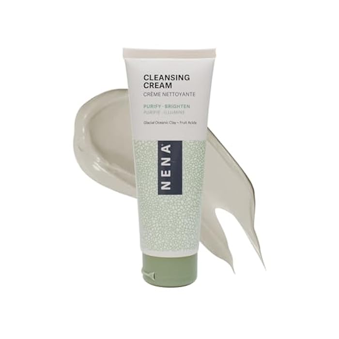 NENA Skincare Cleansing Cream - Face Wash - Gluten Free Facial Cleanser - Hydrating Mineral-Powered Formula for Soft, Radiant Skin - 3.5 oz - Image 1