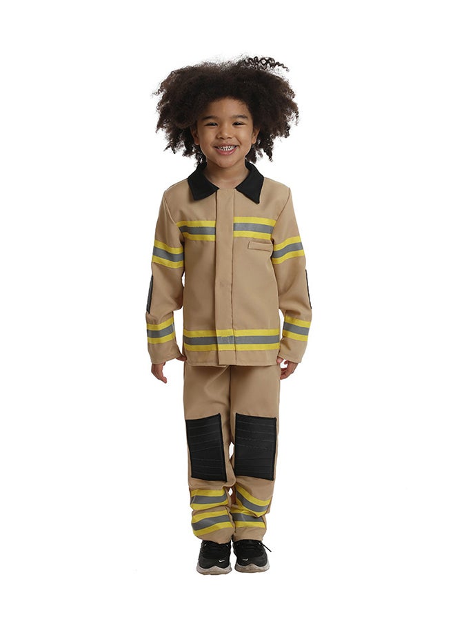 روبيز أزياء رجال الإطفاء للأطفال -83344-L-7-8Y-Brown 