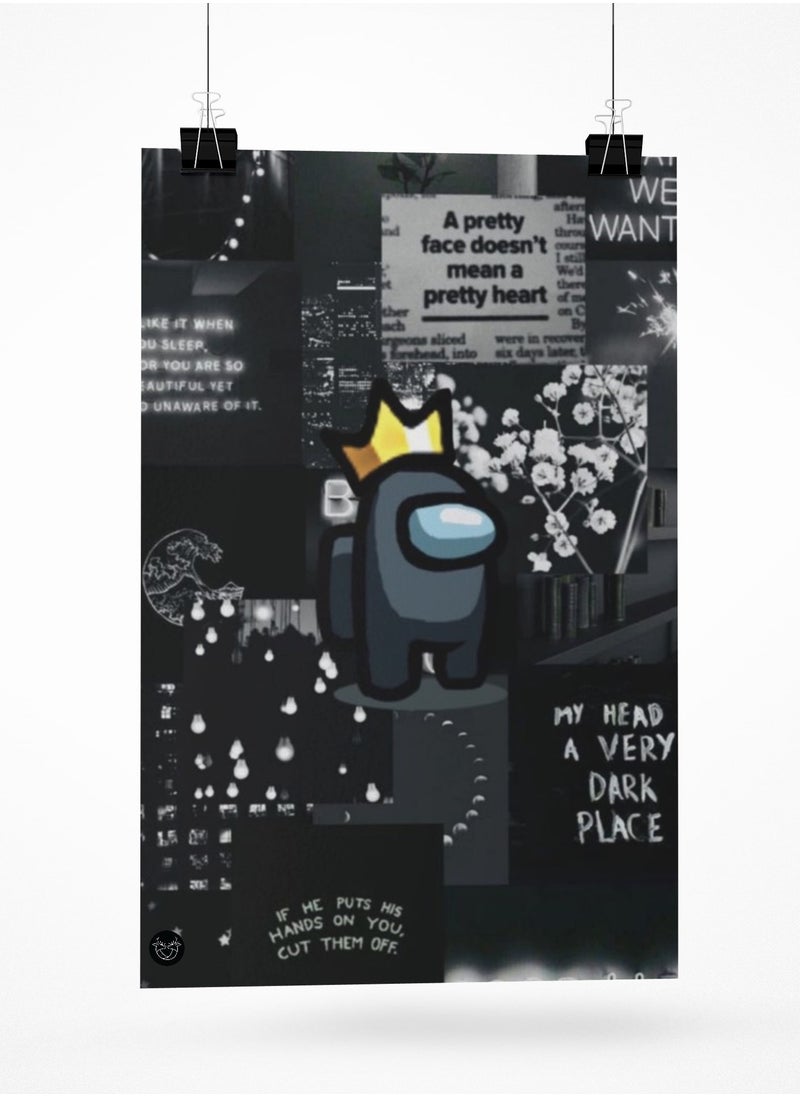 Reeman Design Poster printed by Among Us design 