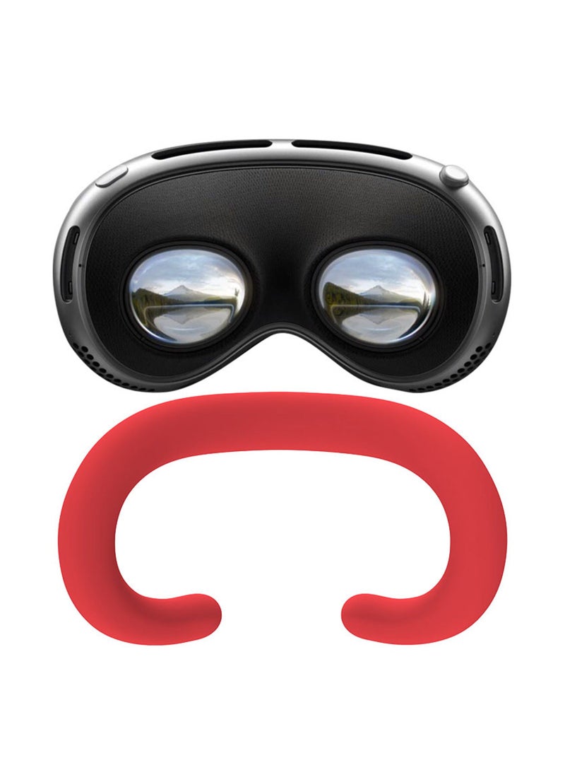 Generic - VR Silicone Face Pad Cover for Apple Vision Pro Accessories, VR Face Cushion Waterproof Washable Eey Mask for Vision Pro Headset Silicone Replacement Face Pad (Red) - Image 1