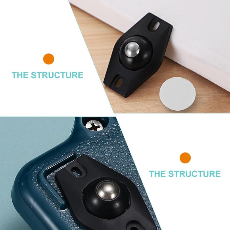 24 Pcs Self Adhesive Storage Box Casters with Steel Ball Bearings for Furniture Mobility - Image 4