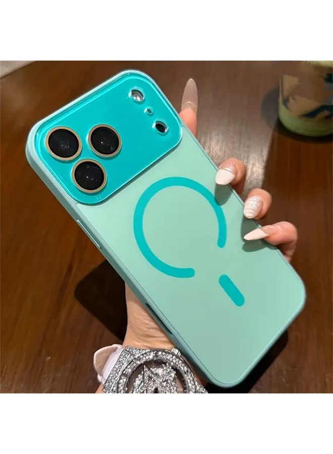 White Matte Magnetic Phone Case For IPhone 16 Pro Max Wireless Charging Cover - Image 4