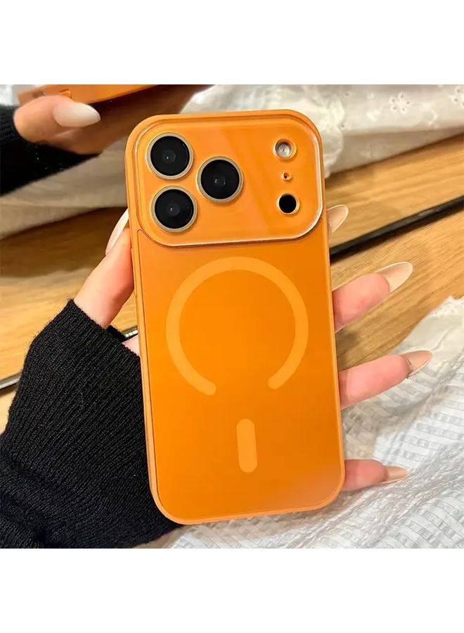 White Matte Magnetic Phone Case For IPhone 16 Pro Max Wireless Charging Cover - Image 2
