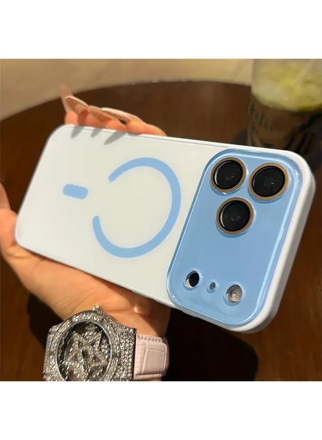 White Matte Magnetic Phone Case For IPhone 16 Pro Max Wireless Charging Cover - Image 5
