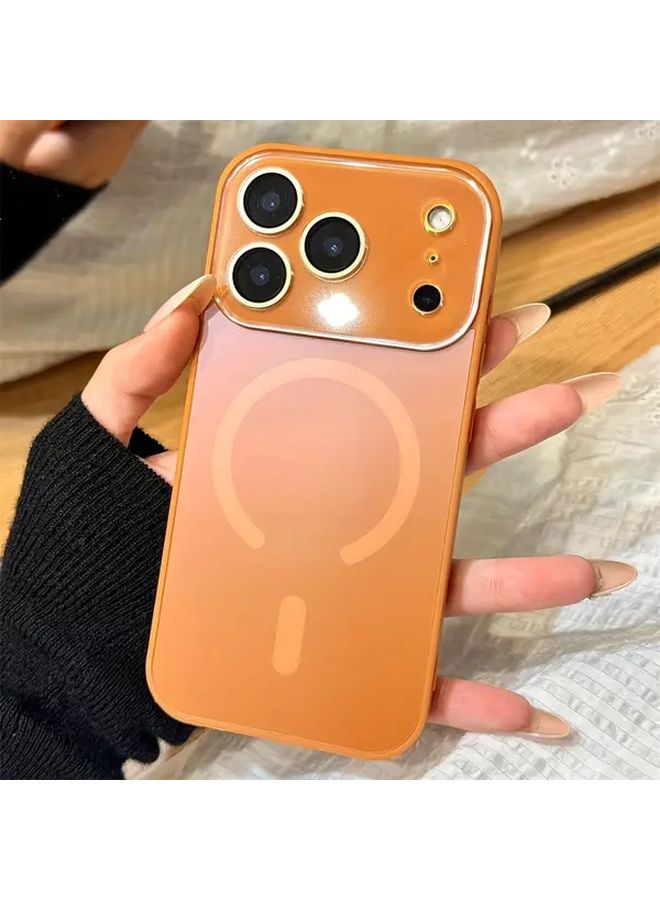 White Matte Magnetic Phone Case For IPhone 16 Pro Max Wireless Charging Cover - Image 1