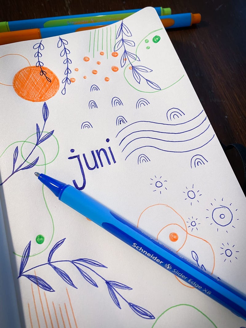 Schneider قلم حبر جاف شneider سلايدر إيدج M (متوسط) ، 1.0 مم ، برميل أزرق فاتح ، حبر أزرق ، علبة من 10 أقلام (152103) - Image 3