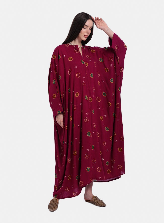 Carina One Size Printed Poncho Dress - Image 5