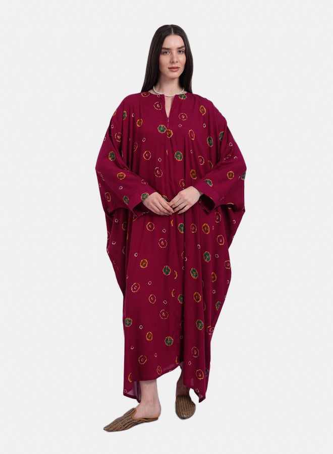 Carina One Size Printed Poncho Dress - Image 1