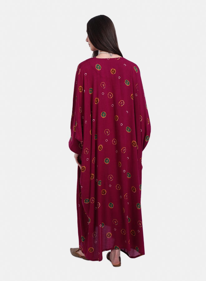 Carina One Size Printed Poncho Dress - Image 3