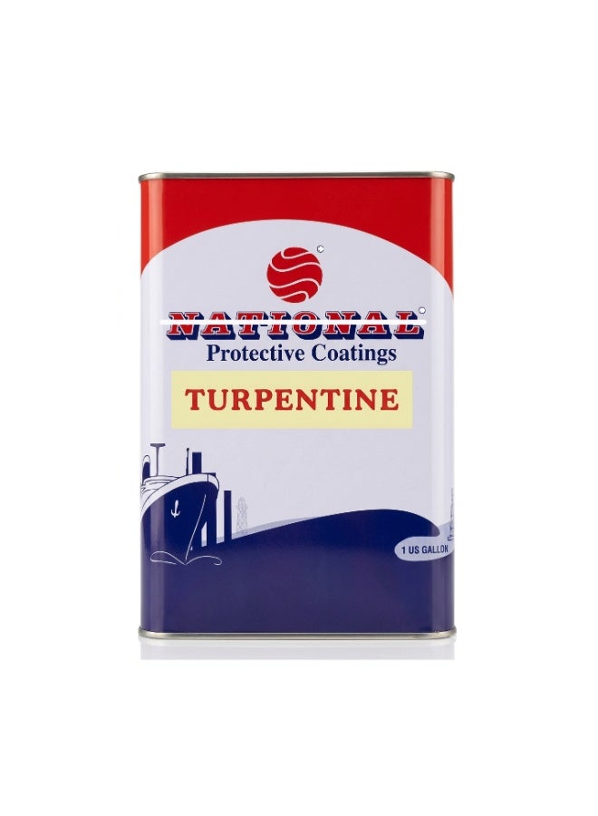Turpentine Natural Solvent – 1 Gallon Paint Thinner & Cleaner for Oil-Based Paints, Varnish & Wood Finishes | Industrial Grade Multi-Purpose Workshop Solvent