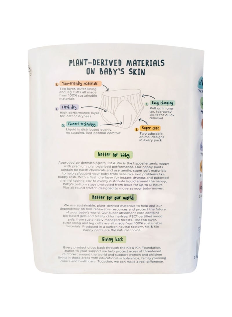 Kit & Kin Hypoallergenic Eco Nappies Size 5 10 Diapers - Image 2