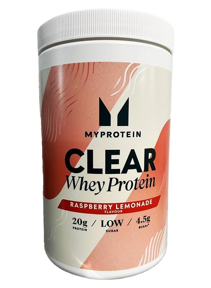 Myprotein Clear Whey Isolate Raspberry Lemonade 500g 20 Servings