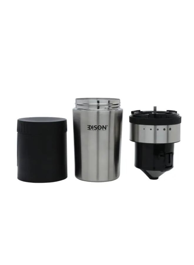 EDISON - Coffee Machine 300ml  Silver 15.5W - Image 1