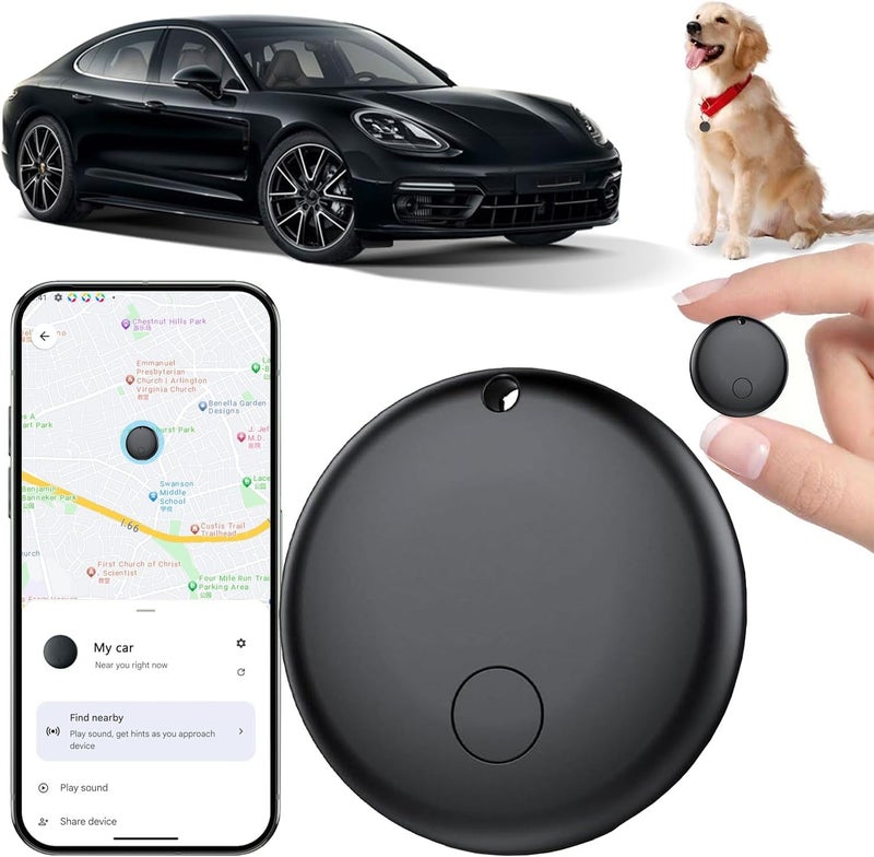 GPS Tracker for Vehicles iOS, Hidden Tracking Device for Vehicles, Car Tracker No Subscription Work with Find My, Smart Tag with Audio for Kids, Key, Dogs, Luggage (11) - Image 1