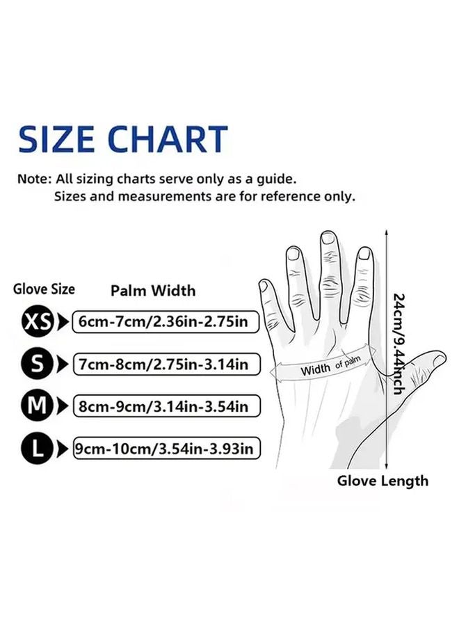 80 Pcs Bulk Disposable Pink Latex Free Plastic Gloves For Cleaning Nail Care Pet Grooming Salon Use - Image 3