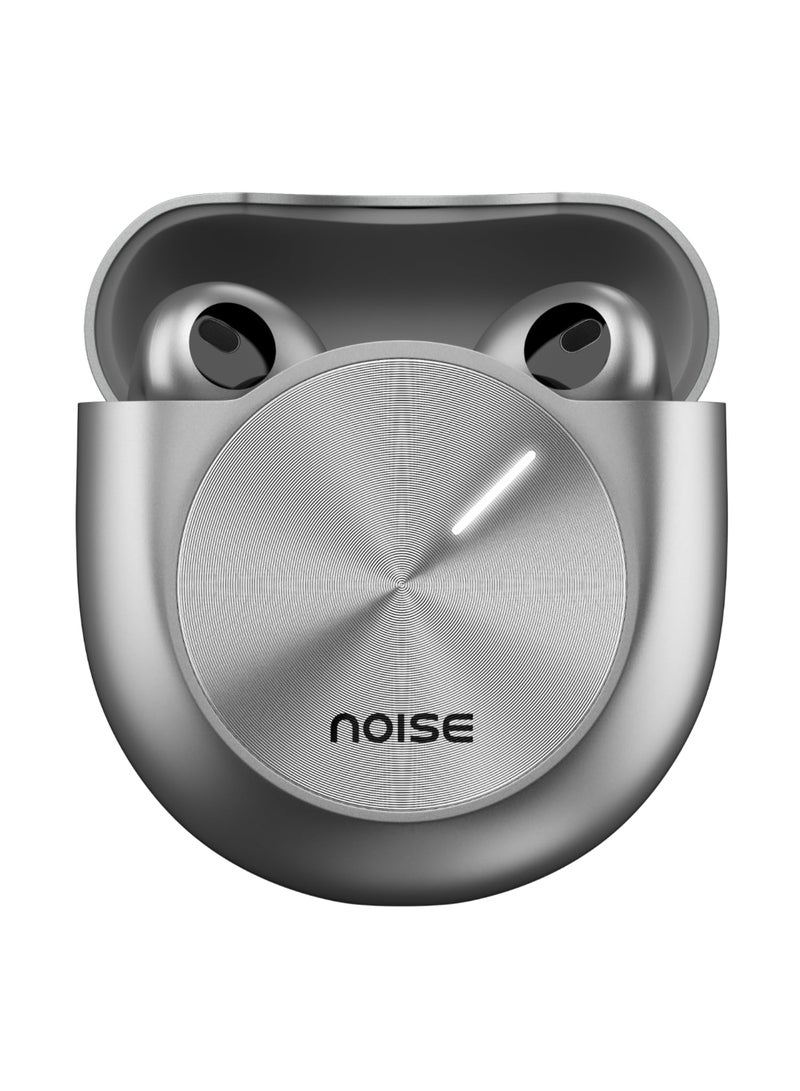Noise Master Buds | TWS Earbuds with Bose-Tuned Sound | 49dB Adaptive ANC | 44H Playtime | 6-Mic ENC | LHDC 5.0 | Spatial Audio | IPX5 - Silver - Image 1