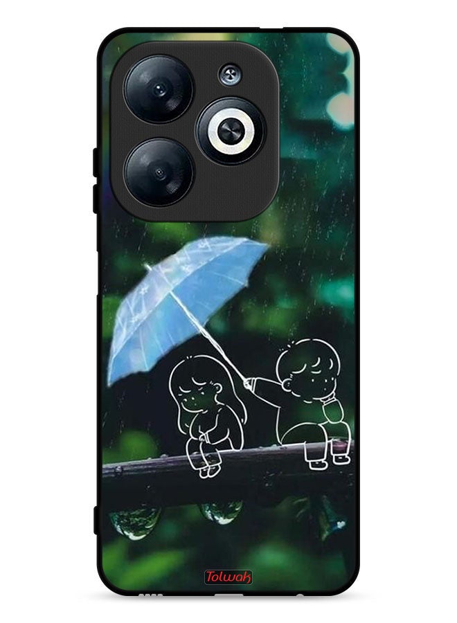 Tolwak Infinix Smart 8 4G Protective Case Cover Couple Abstract Art - Image 1