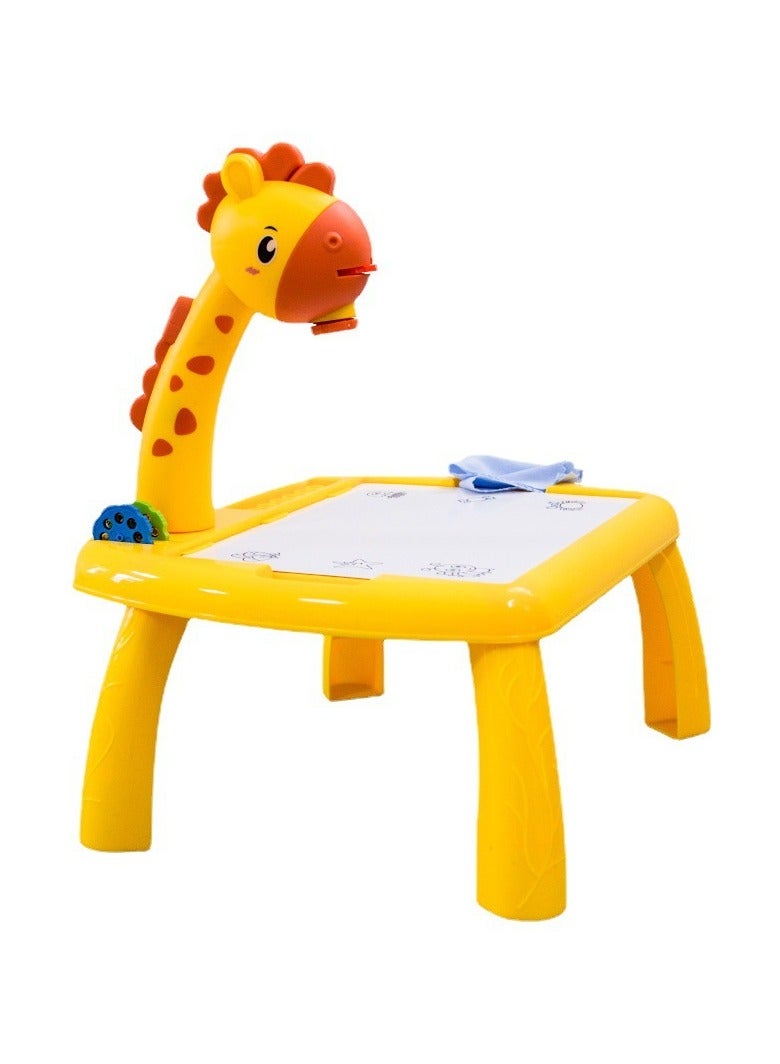 هالامودو جهاز عرض للرسم للأطفال، لوح رسم مع موسيقى، أقلام ملونة، أقلام رصاص، أقلام تلوين، دفتر قصاصات، دفتر ملصقات، ملصقات ديناصورات، طوابع، لعبة مثالية للأطفال من عمر 3 سنوات فما فوق