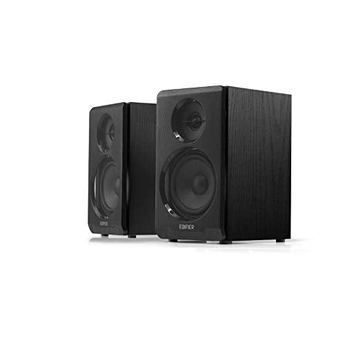 Edifier R33BT Bluetooth Bookshelf Speakers 2.0 10 Watts (Black) - Image 1