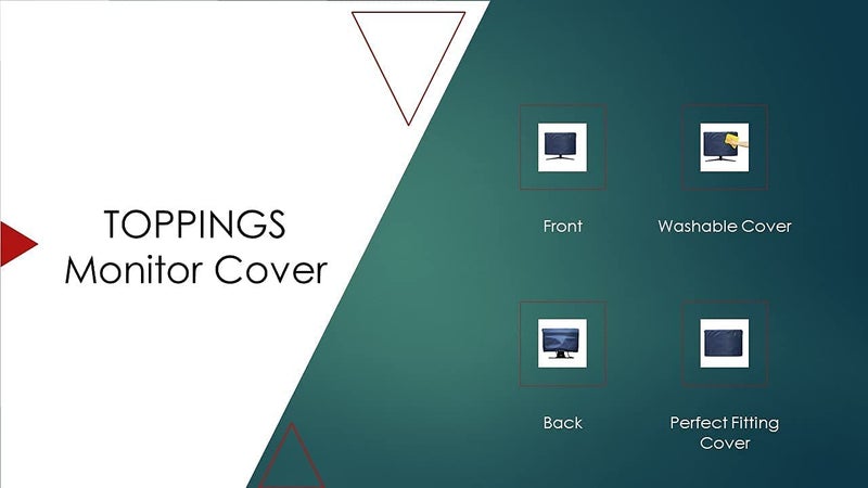 Toppings Dust Proof Water Proof Monitor Cover for 24inch - Image 5