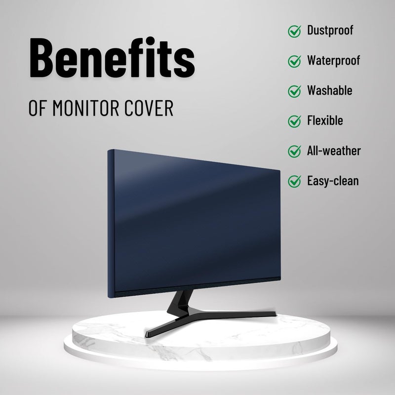 Toppings Dust Proof Water Proof Monitor Cover for 24inch - Image 2