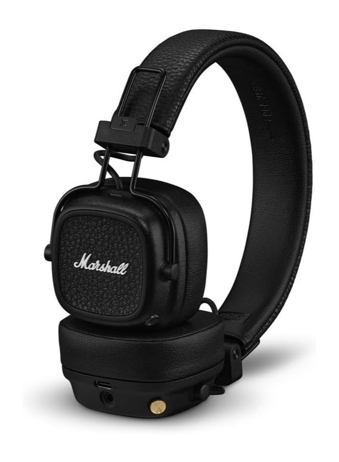 Marshall Fields Marshall Major V Bluetooth Headphones - Foldable Bluetooth Wireless Headphones Bluetooth with 100+ Hours of Playtime  - Black - Image 1