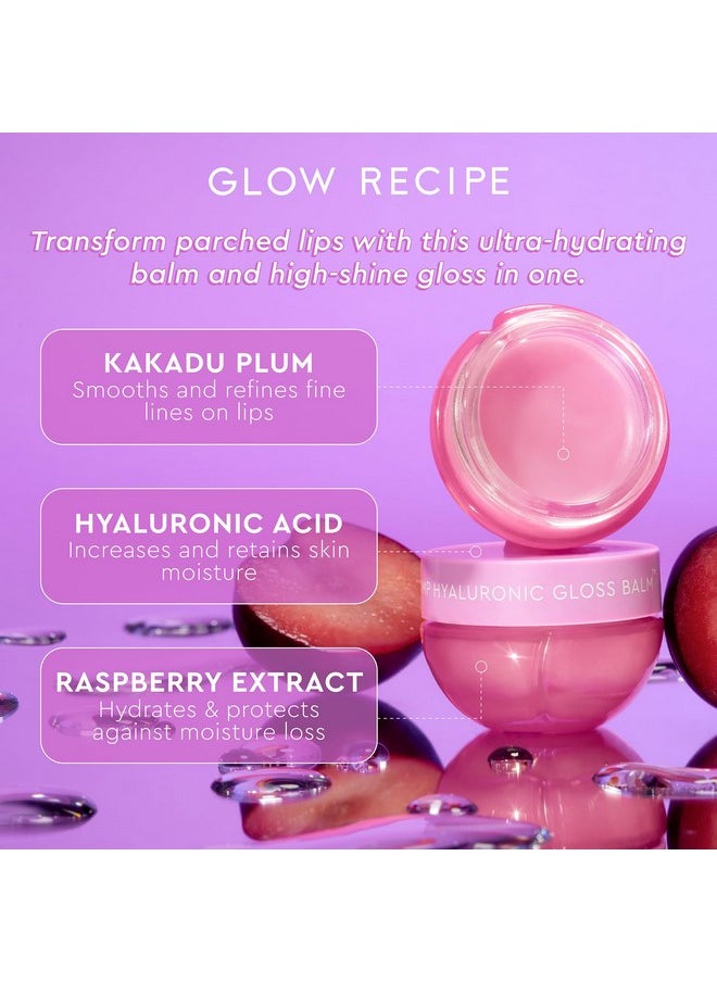 GLOW RECIPE - Plum Plump Hyaluronic Gloss Balm Long Lasting Lip Gloss For Dry, Parched Lips Flavored Lip Balm For Instant Hydration With A Glossy Finish Hyaluronic Acid & Raspberry Extract (15Ml) - Image 1