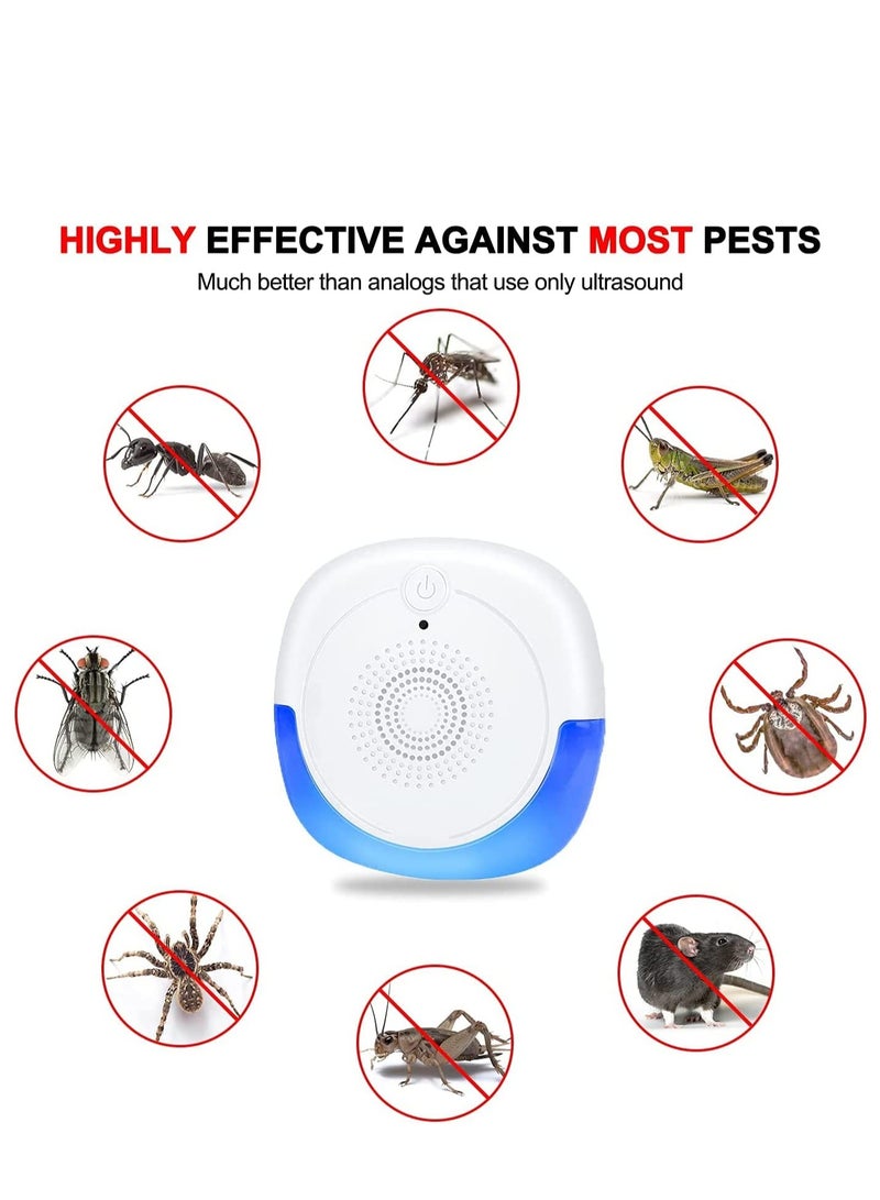 Zikra Ultrasonic Pest Repeller Plug in Pest Reject Electronic Insect Fly Trap for Indoor Outdoor Use Electric Bug Zapper for Insect Roach Mice Spider Ant Bug Mosquito Mouse Repellent Indoor 2 Pack - Image 4