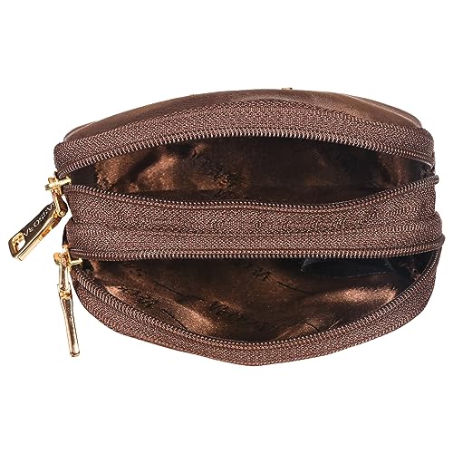 Sassora Genuine Leather Women Coin Pouch (Brown) - Image 2