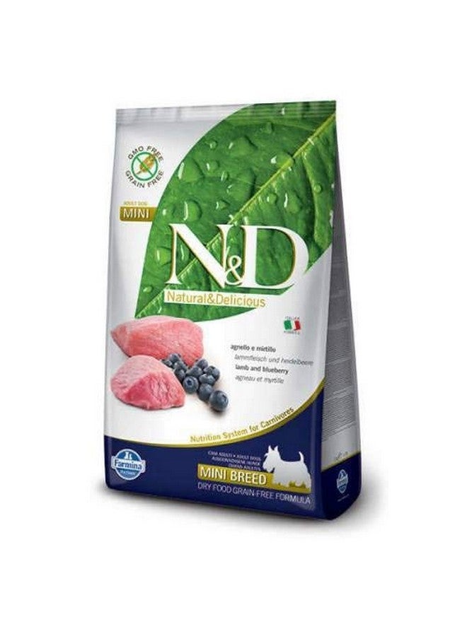 Farmina Natural And Delicious Grain-Free Formula Dry Dog Food, 5.5-Pound, Lamb