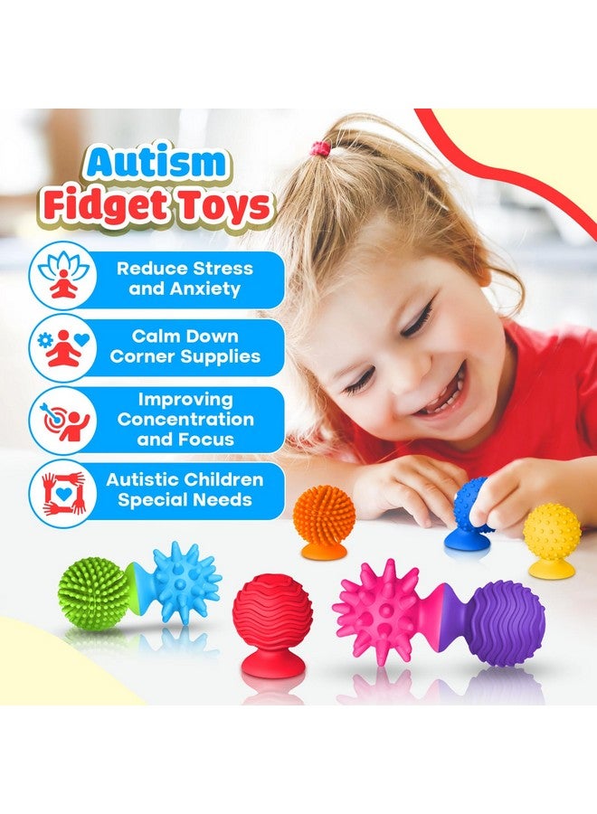 سمول فيش ألعاب فيدجيت حسية للأطفال والكبار: ألعاب ذات أكواب شفط محكمة الغلق للأطفال المصابين بالتوحد - ألعاب حسية إسفنجية للحمام في الفصول الدراسية - عبوة من 8 قطع من لوازم ركن التهدئة للأولاد والمراهقين - أنشطة الرحلات البرية للأطفال - Image 5