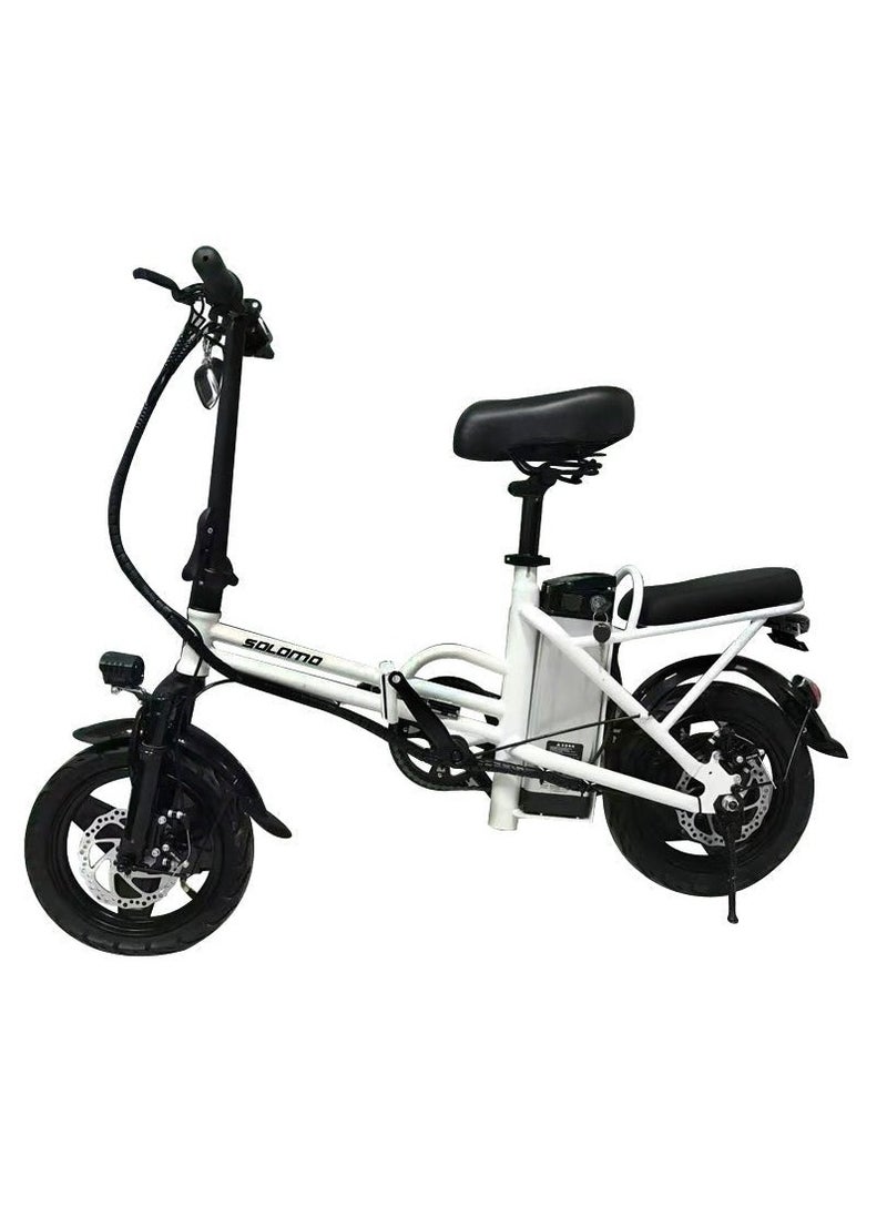 Crony F6 Electric Folding Bike 14 inch folding electric bicycle mini battery car small electric car instead of lithium battery  - Image 1