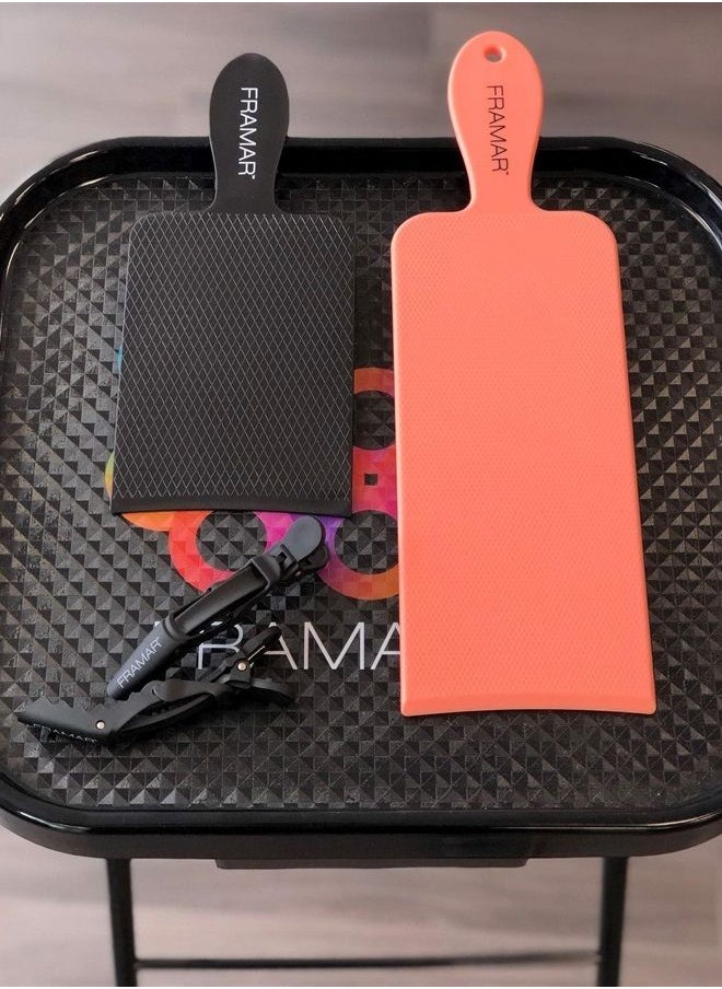 framar - Framar Foil/Balayage Board and Paddle Set for Hair Bleach, Hair Dye - Long board and short board – Coloring Set - 2 Pack - Image 1