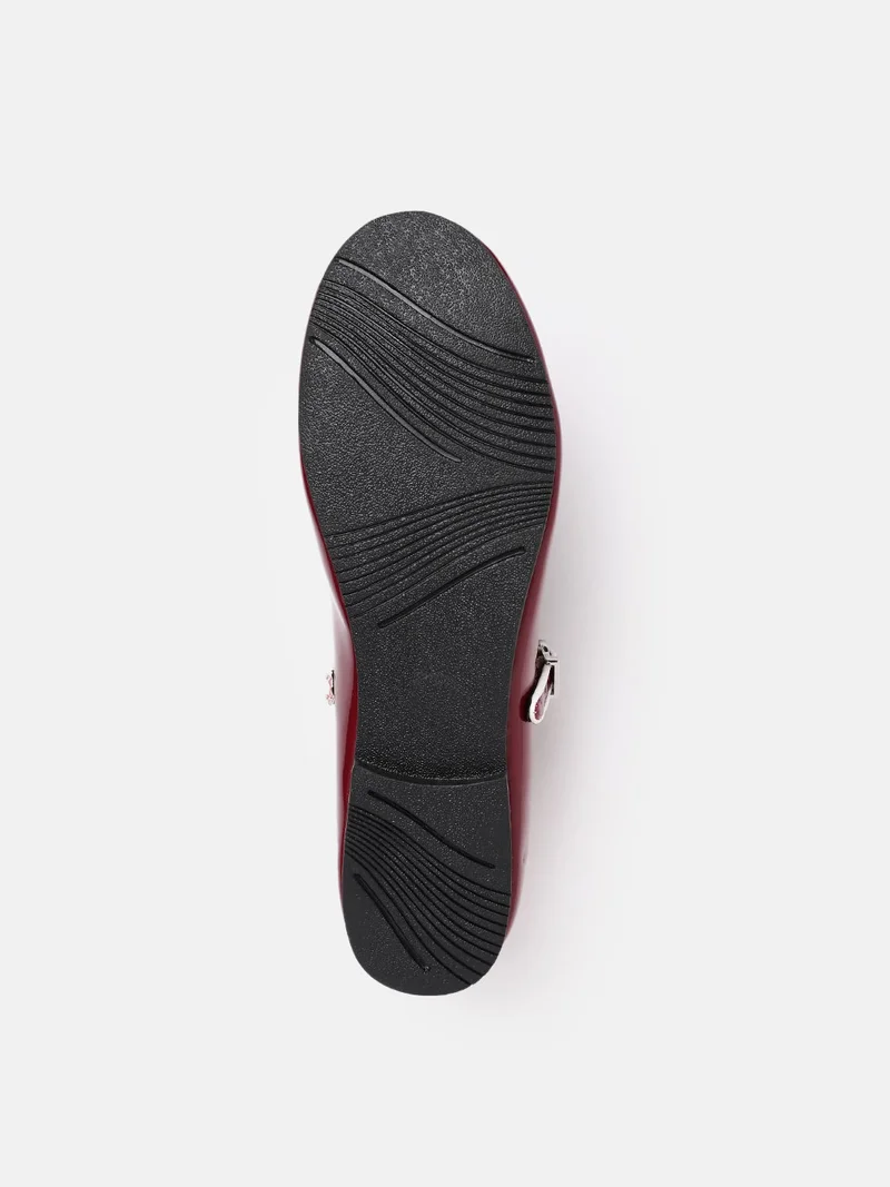 ZORIWORLD  SANGRIA Cherry Red Flats for Women Vegan Patent Leather Ballerinas for Women | Best Price UAE