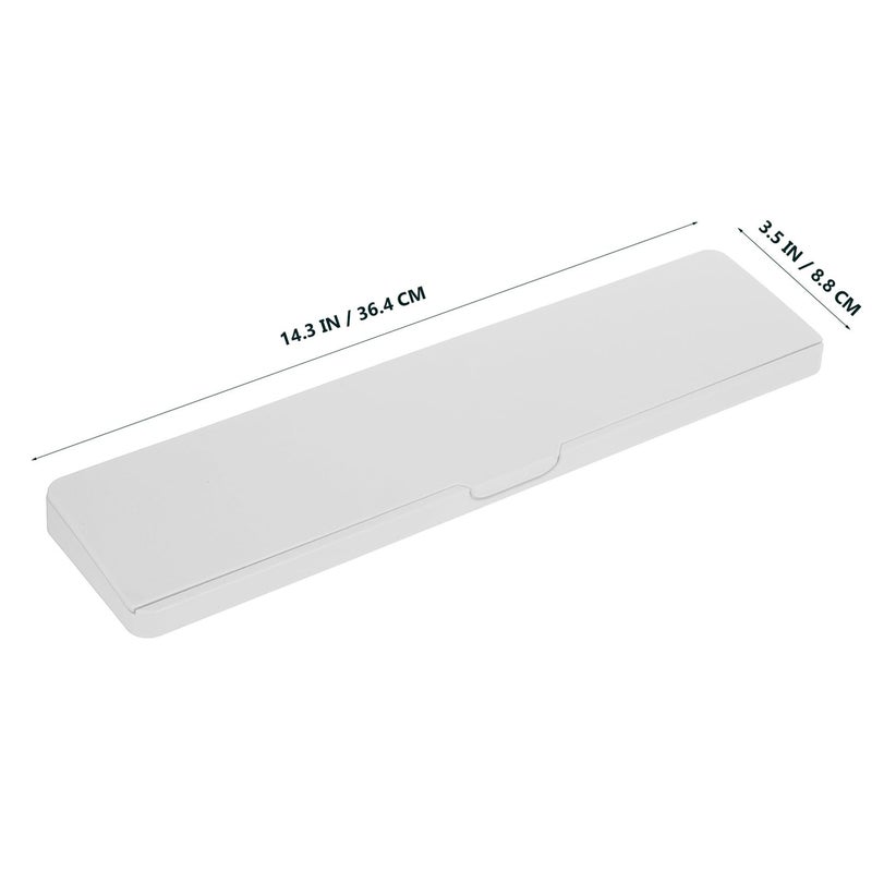 Hard Case Mechanical Keyboard Wrist Rest with Mouse Pad Holder White for Desk Organization - Image 3