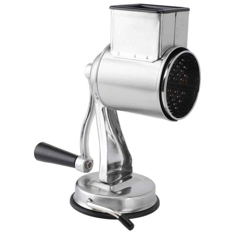 Manual Cheese Grater Stainless Steel Construction Multifunctional Hand Crank Shredder - Secure Suction Cup Design Efficient Labor Saving Grinder for Home Kitchen Cooking - Image 5