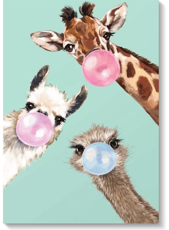 RYN Animals Wall Art Painting Multicolour 40x60cm - Image 2