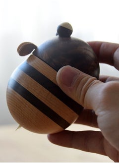 M MIAOYAN Bee-Shaped Toothpick Holder, Solid Wood, Creative and Personalized, for Home Use, High-End Wooden Toothpick Jar for Restaurants and Living Rooms, Cute Design.  - Image 3